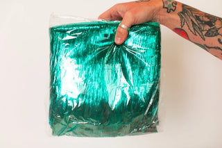 Teal Tinsel Trim - Fringe+Co
