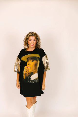 Beyonce Gold Silver Flip Party Tee - Fringe+Co