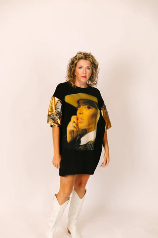 Beyonce Gold Silver Flip Party Tee - Fringe+Co