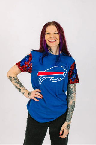 Bills Blue Party Tee - Fringe+Co