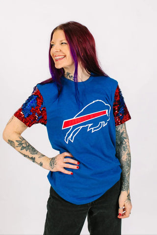 Bills Blue Party Tee - Fringe+Co