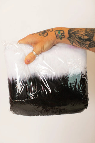 Black Ombre Poly Fringe - Fringe+Co