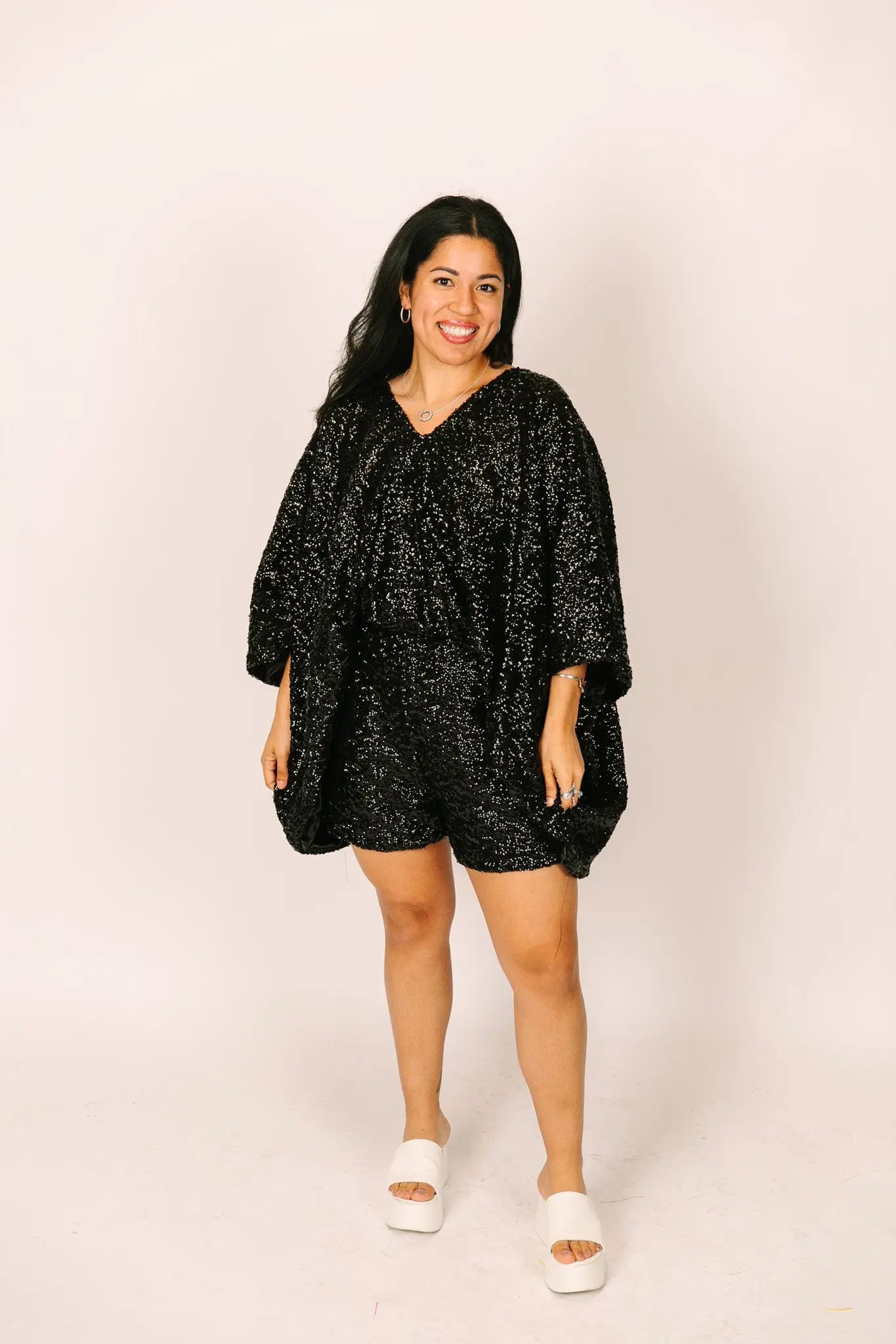 Black Sequin Shorts – fringe co