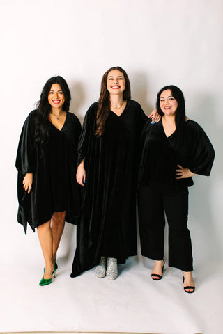 Black Velvet Tunic - Fringe+Co