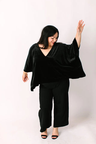 Black Velvet Tunic - Fringe+Co