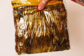 Bright Gold Tinsel Trim - Fringe+Co
