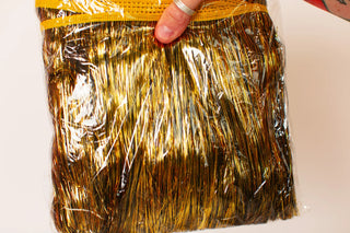 Bright Gold Tinsel Trim - Fringe+Co