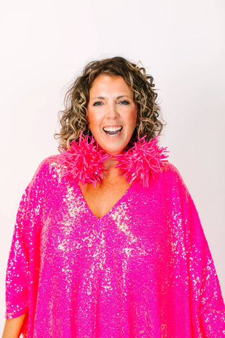 Bubble Gum Pink Pom Poms - Fringe+Co