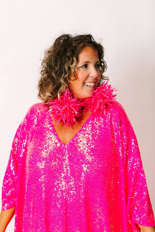 Bubble Gum Pink Pom Poms - Fringe+Co