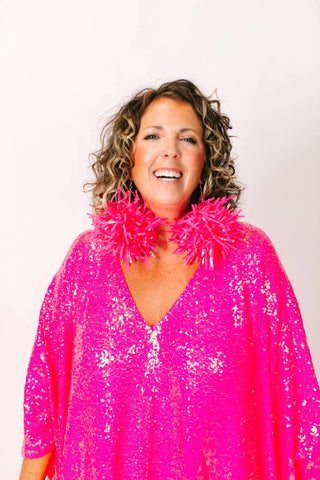 Bubble Gum Pink Pom Poms - Fringe+Co