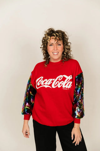 Coca-Cola Party Sweatshirt - Fringe+Co