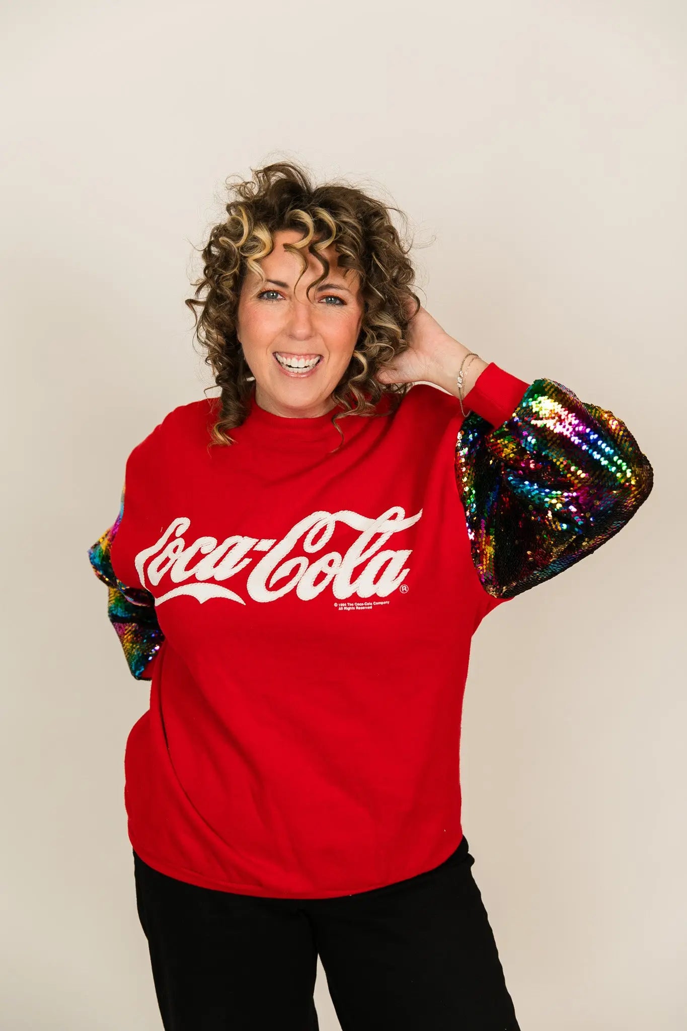 Sweatshirt coca hot sale cola