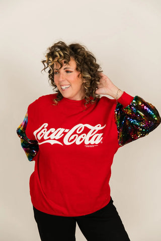 Coca-Cola Party Sweatshirt - Fringe+Co