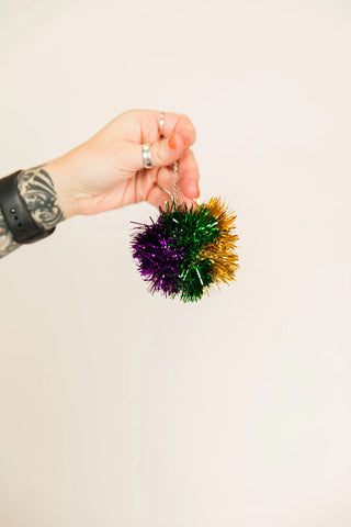 Fat Tuesday Pom Pom Earrings - Fringe+Co