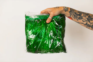 Green Holographic Tinsel Trim - Fringe+Co