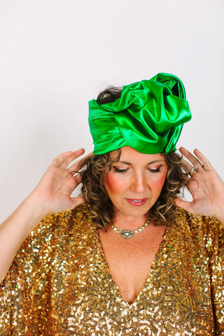 Green Lame Party Wrap - Fringe+Co
