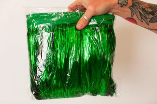 Green Tinsel Trim - Fringe+Co
