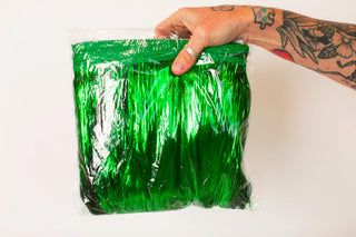 Green Tinsel Trim - Fringe+Co
