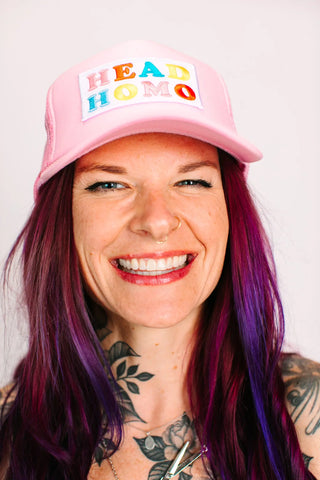 Head Homo Light Pink Trucker - Fringe+Co
