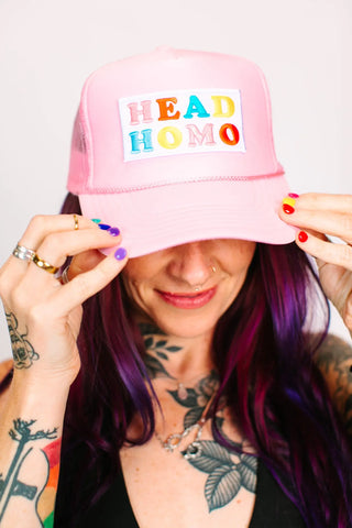 Head Homo Light Pink Trucker - Fringe+Co