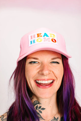 Head Homo Light Pink Trucker - Fringe+Co
