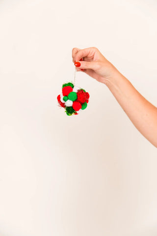 Holiday Pom Pom Earrings - Fringe+Co