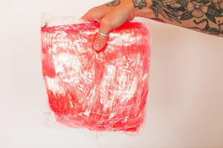 Hot Pink Tinsel Trim - Fringe+Co