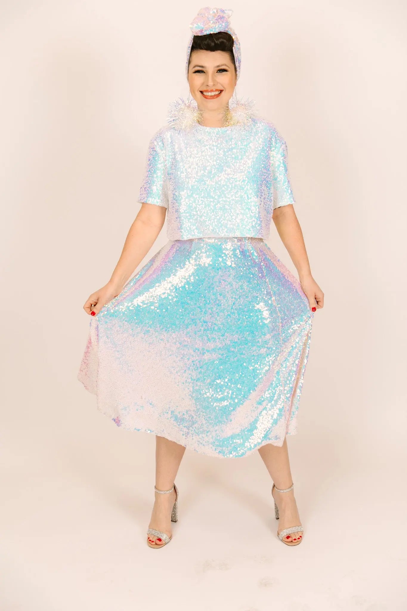 Iridescent Sequin Skirt – fringe co