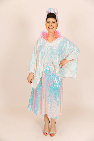 sequin performance tunic dress Sequin Performance Shift Dress - Red - Small Child