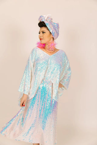 glitter tunic dress Darina Sequin Tunic Dress Silver