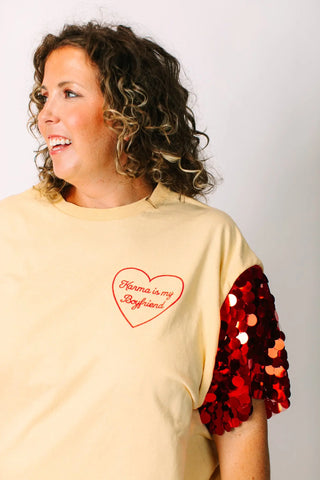 Karma Is My Boyfriend Party Tee - Fringe+Co