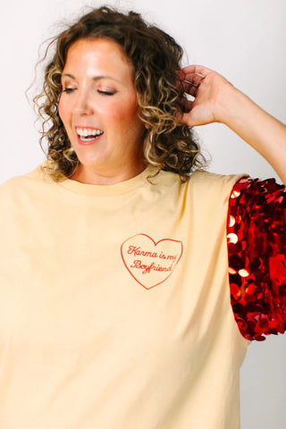 Karma Is My Boyfriend Party Tee - Fringe+Co