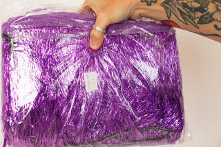 Lavender Tinsel Trim - Fringe+Co