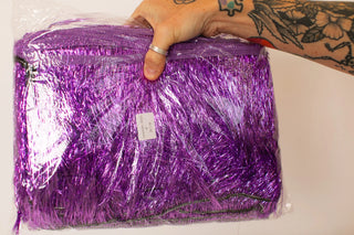 Lavender Tinsel Trim - Fringe+Co