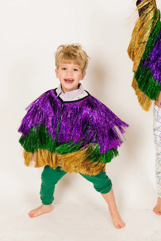 Mini Mardi Gras Holographic Tinsel Jacket - Fringe+Co