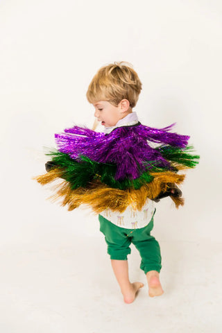 Mini Mardi Gras Holographic Tinsel Jacket - Fringe+Co