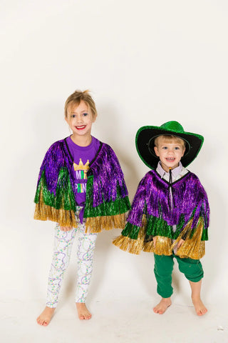 Mini Mardi Gras Holographic Tinsel Jacket - Fringe+Co