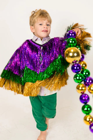 Mini Mardi Gras Holographic Tinsel Jacket - Fringe+Co