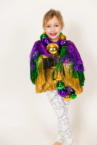 Mini Mardi Gras Holographic Tinsel Jacket - Fringe+Co