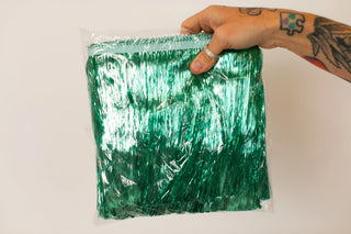 Mint Tinsel Trim - Fringe+Co