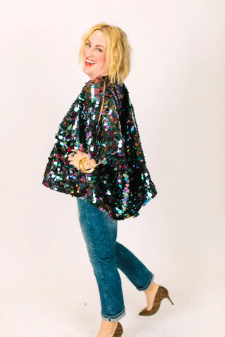 Oil Slick Paillette Tunic - Fringe+Co