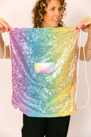 Ombre Rainbow Sequin Bag - Fringe+Co