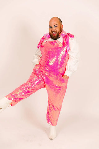 Pink Sequin Jumpsuit - Fringe+Co