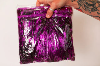 Purple Tinsel Trim - Fringe+Co