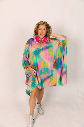 Rainbow Short Caftan - Fringe+Co