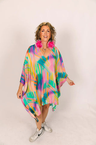 Rainbow Short Caftan - Fringe+Co