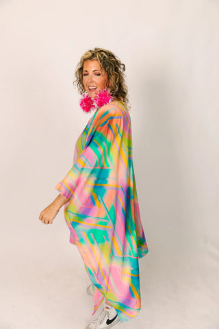 Rainbow Short Caftan - Fringe+Co