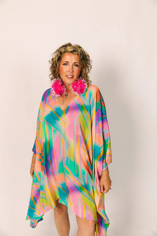 Rainbow Short Caftan - Fringe+Co