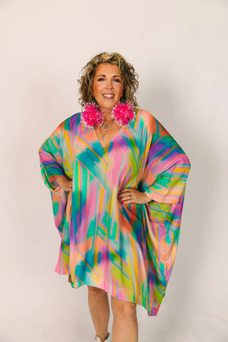 Rainbow Short Caftan - Fringe+Co