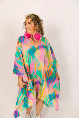 Rainbow Short Caftan - Fringe+Co